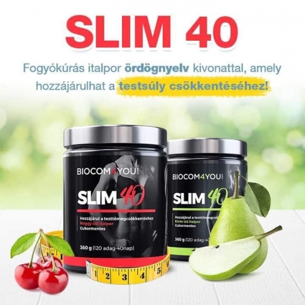 Slim40 fogyókúrás italpor